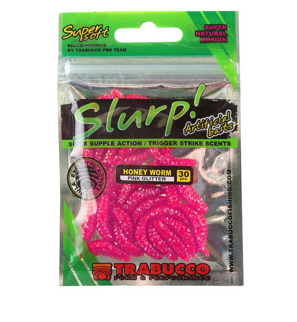 Slurp Honey Worm Pink Glitter