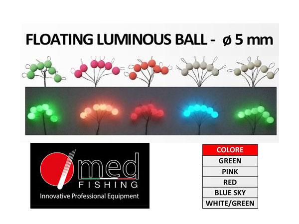 Louminous Ball 5 mm Red