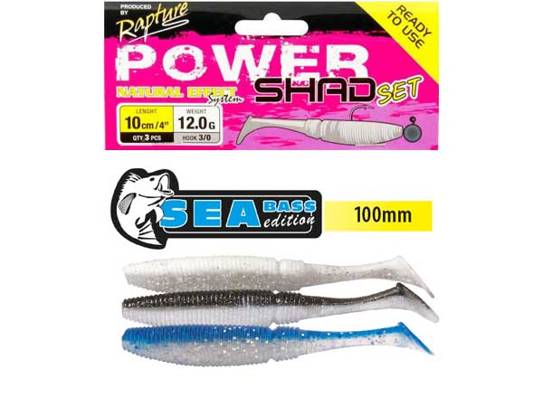 Power Shad Set 10 cm 12 gr Sea