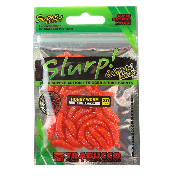 Slurp Honey Worm Red Glitter