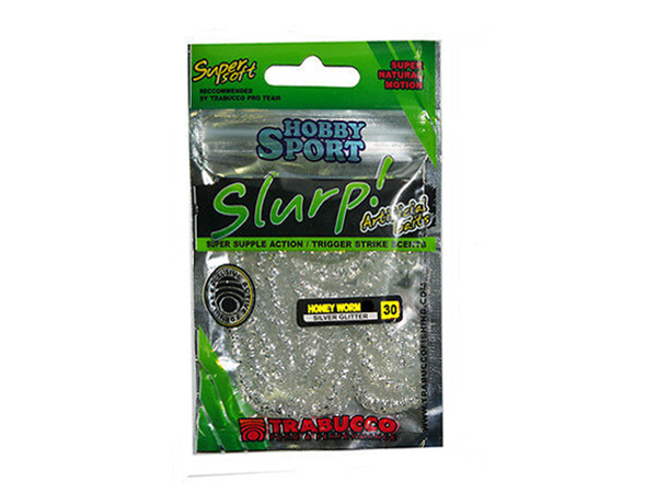 Slurp Honey Worm Silver Glitter